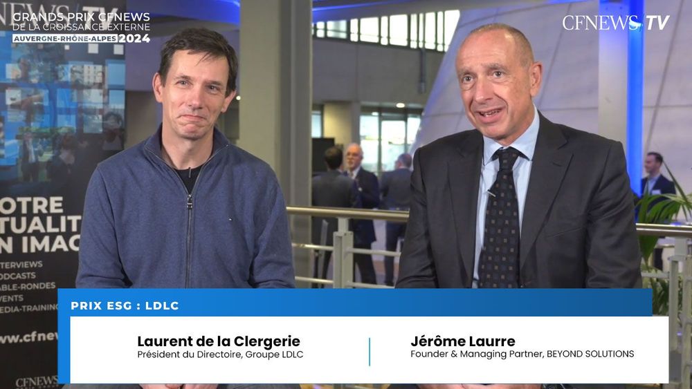 Laurent de la Clergerie, LDLC (Lauréat), Jérôme Laurre, Beyond Solutions – Prix «ESG»