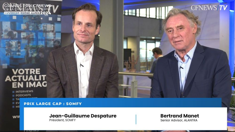 Jean-Guillaume Despature, Somfy (Lauréat), Bertrand Manet, Alantra – Prix « Large Cap »