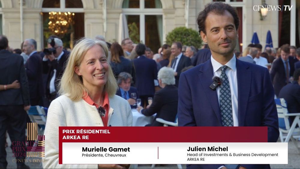Julien Michel, ARKEA RE (Lauréat), Murielle Gamet, Cheuvreux – Prix Résidentiel