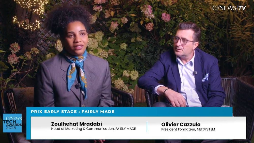 CFNEWS TECH AWARDS 2025 : Zoulhehat Mradabi, Fairly Made (Lauréat) et Olivier Cazzulo, Netsystem – Prix Early Stage
