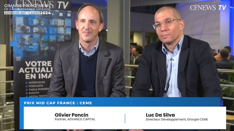 Luc Da Silva, CEME (Lauréat), Olivier Poncin, Advance Capital – Prix « Mid Cap France »