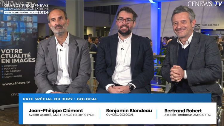 Benjamin Blondeau, Golocal (Lauréat), Jean-Philippe Clément, CMS Francis Lefebvre Lyon, Bertrand Robert, Ami Capital – Prix « Spécial du Jury »