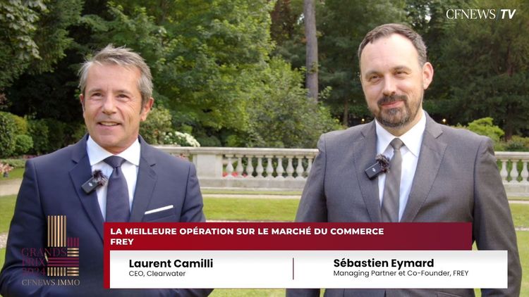 Sébastien Eymard, Groupe Frey (Lauréat) et Laurent Camilli, Clearwater – Prix “meilleure opération Commerce”