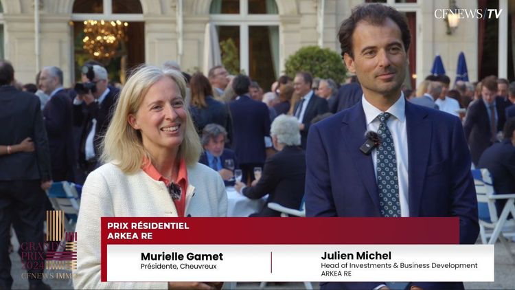 Julien Michel, ARKEA RE (Lauréat), Murielle Gamet, Cheuvreux – Prix Résidentiel