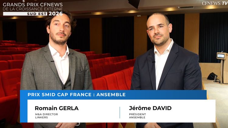 GP CFNEWS Sud-Est 2026 :  Romain Gerla et Jérôme David, ANSEMBLE reçoit le prix "Smid Cap France" 