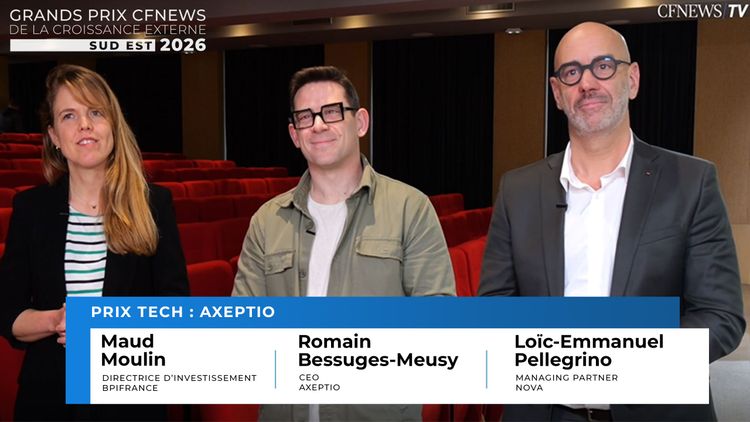 GP CFNEWS Sud-Est 2026 : Maud Moulin, Loïc-Emmanuel Pellegrino, Romain Bessuges-Meusy, Axeptio reçoit le Prix “Tech”