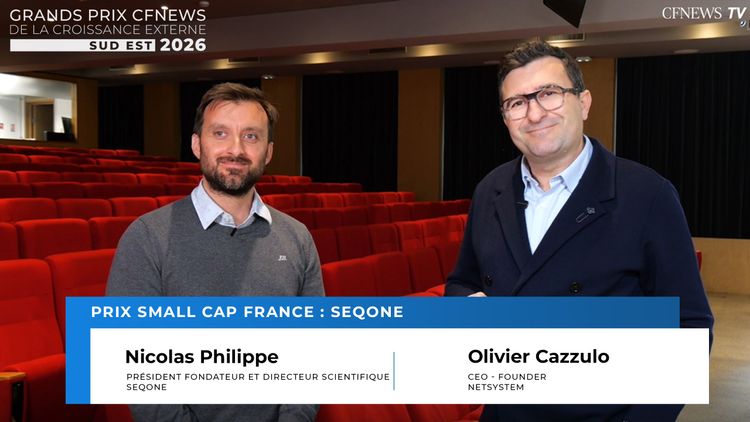 GP CFNEWS Sud-Est 2026 : Nicolas Philippe et Olivier Cazzulo, SEQONE reçoit le prix "Small Cap France"