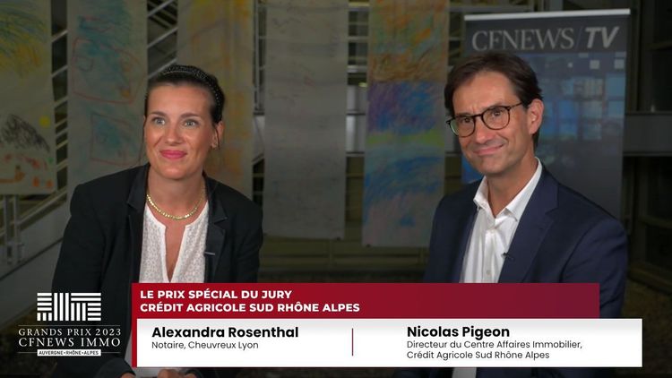 Nicolas Pigeon, Crédit Agricole Sud Rhône Alpes (Lauréat) et Alexandra Rosenthal, Cheuvreux Lyon – Prix Spécial du Jury