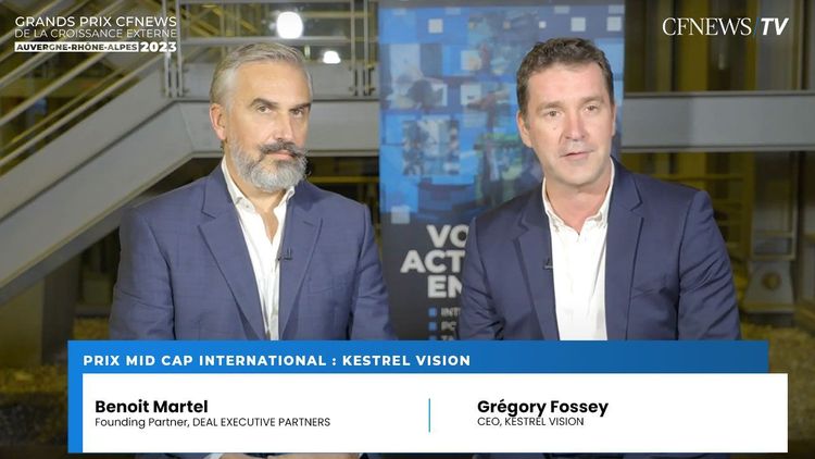Benoit Martel et Grégory Fossey, Prix « Mid Cap International » pour Kestrel Vision