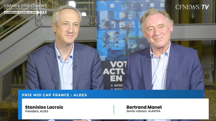 Stanislas Lacroix et Bertrand Manet, Aldes remporte le Prix « Mid Cap France »