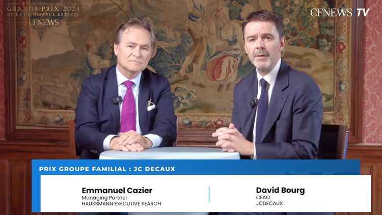 David Bourg, Emmanuel Cazier, JCDecaux reçoit le Prix “Groupe Familial”