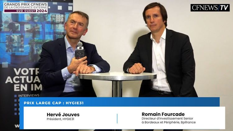 Hervé Jouves et Romain Fourcade, HYGIE31 récompensé dans la catégorie “Large Cap”