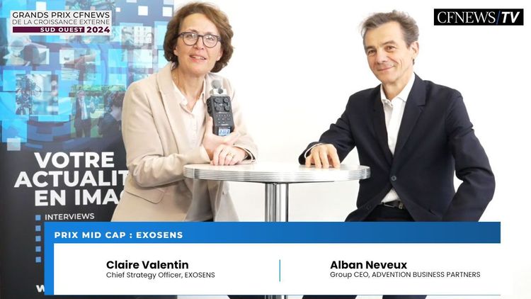 Claire Valentin et Alban Neveux, Prix “Mid Cap” pour Exosens
