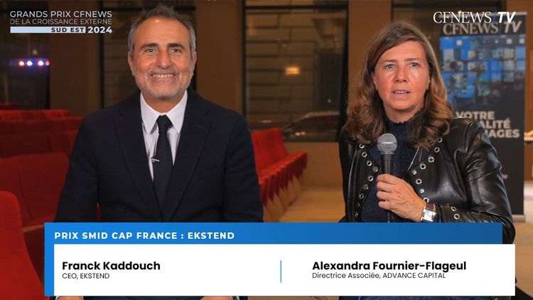Franck Kaddouch et Alexandra Fournier-Flageul, Ekstend remporte le Prix “Smid Cap France”