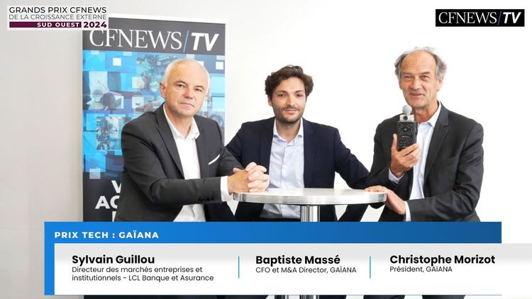 Christophe Morizot, Baptiste Massé et Sylvain Guillou, Gaïana primé dans la catégorie “Tech”