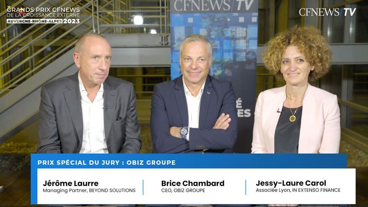Jérôme Laurre, Brice Chambard et Jessy-Laure Carol, Prix « Spécial du Jury » pour Obiz Groupe