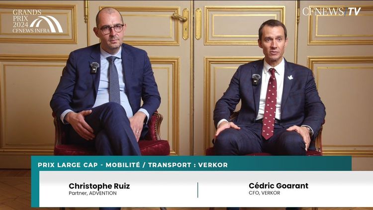 GP CFNEWS INFRA : Cédric Goarant, Verkor (Lauréat), Christophe Ruiz, Advention – Prix Large Cap – Mobilité / Transport