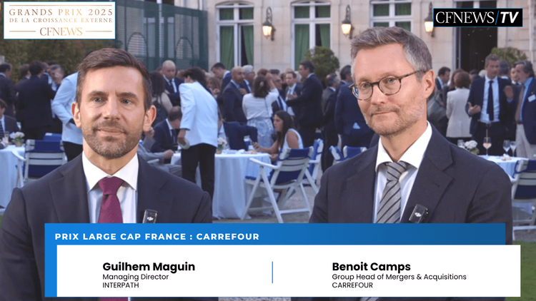 GP CFNEWS Paris 2025 : Benoit Camps, Guilhem Maguin, CARREFOUR remporte le Prix “Large Cap France”
