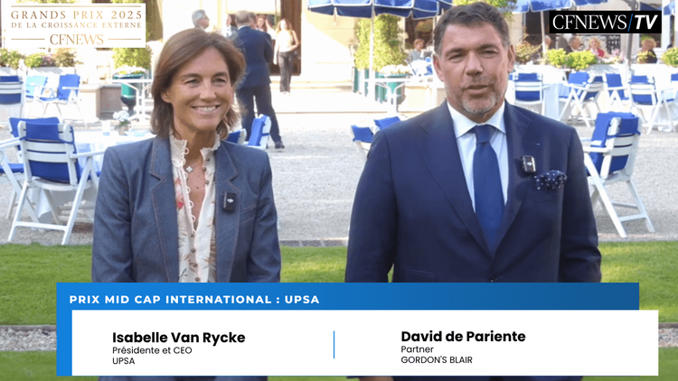 GP CFNEWS Paris 2025 : Isabelle Van Rycke, David de Pariente, UPSA récompensé dans la catégorie “Mid Cap International”