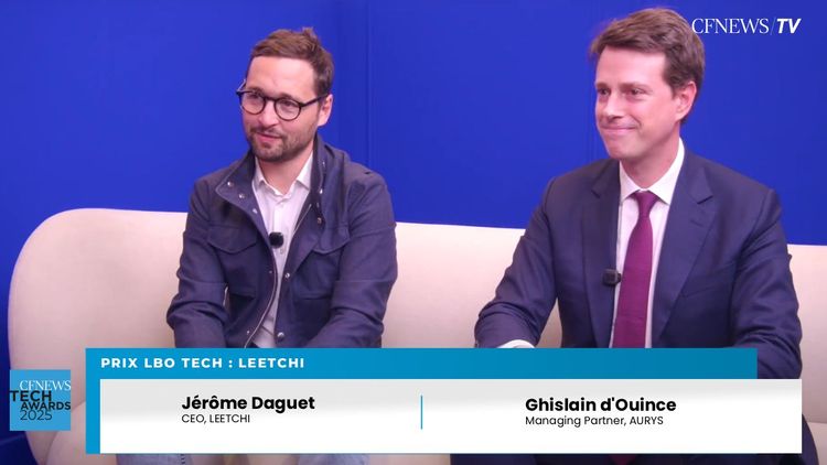 CFNEWS TECH AWARDS 2025 : Jérôme Daguet, Leetchi (Lauréat) et Ghislain d’Ouince, Aurys – Prix LBO Tech