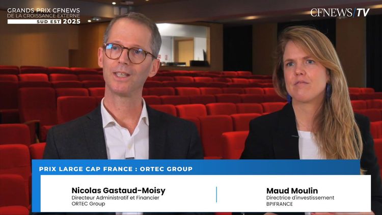 GP CFNEWS Sud-Est 2025 : Nicolas Gastaud-Moisy et Maud Moulin, Prix “Large Cap France” pour Ortec Group